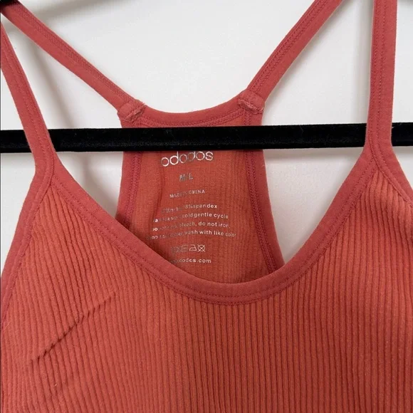 Terracotta Ribbed Tank Top - M/L - Picture 2 of 3
